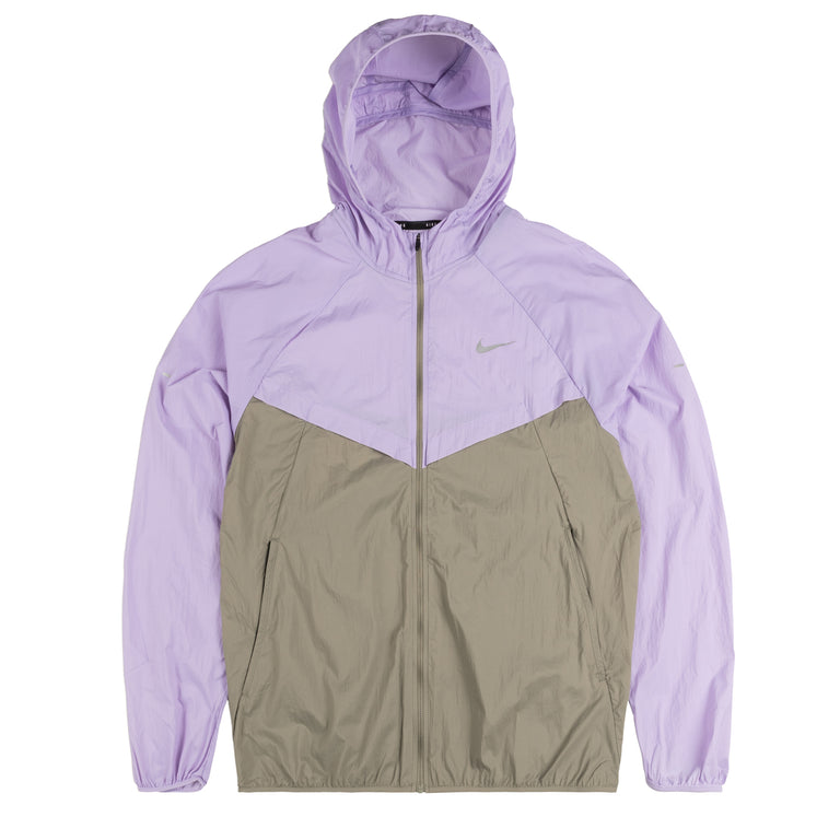 Nike Stride Repel UV Running Jacket - XXL / Hydrangeas / Light Army / Reflective Silver