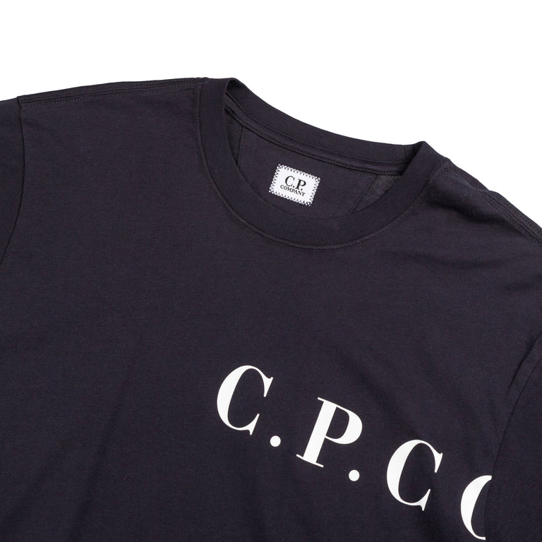 C.P. Company 30/1 Jersey Front-Back Logo T-Shirt