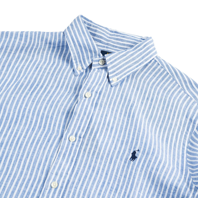 Polo Ralph Lauren Custom Fit Striped Linen Shirt