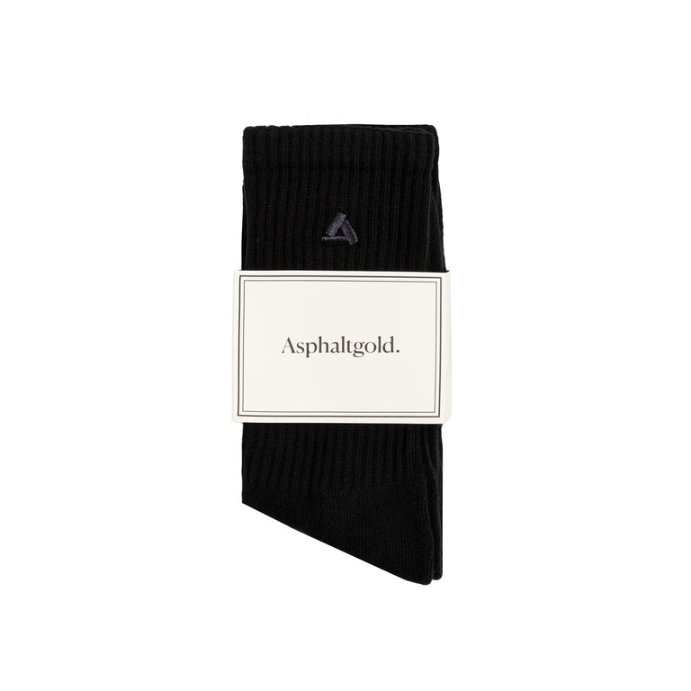 Asphaltgold 2-Pack Crew Socks (Black / Iron)
