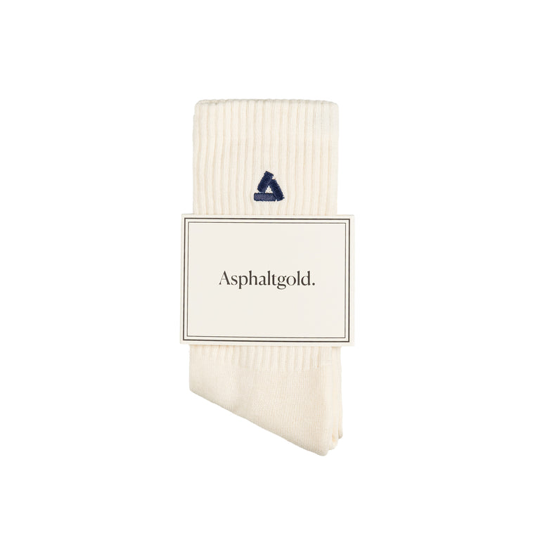 Asphaltgold 2-Pack Crew Socks (Off White / Iron)