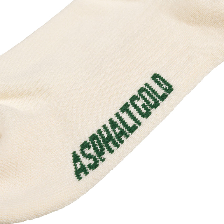 Asphaltgold 2-Pack Crew Socks (Off White / Dark Green)