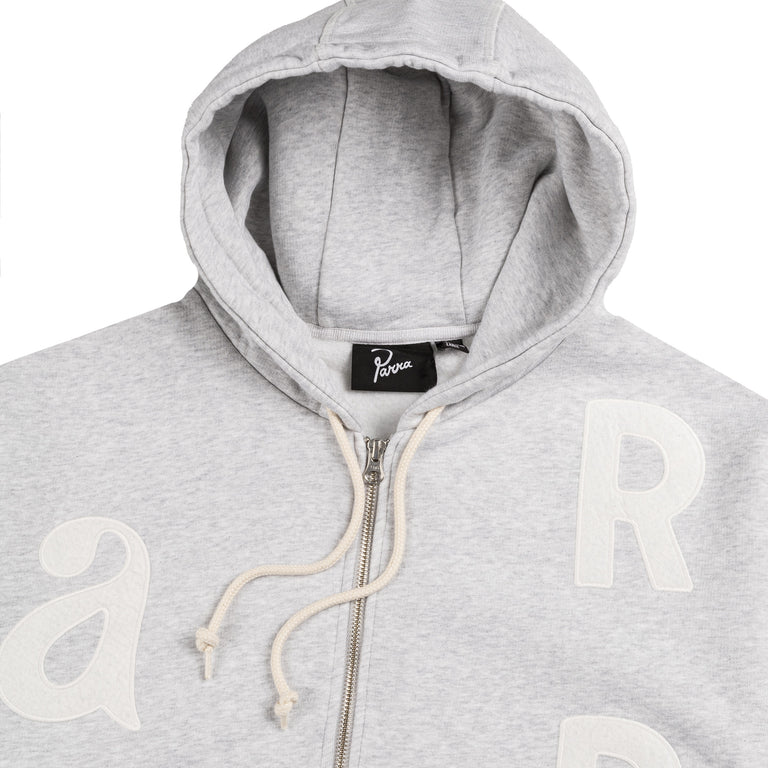 By Parra Word Salad Zip Hooded Sweatshirt