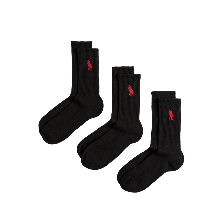 Polo Ralph Lauren Crew Socks Big Pony 3 Pack