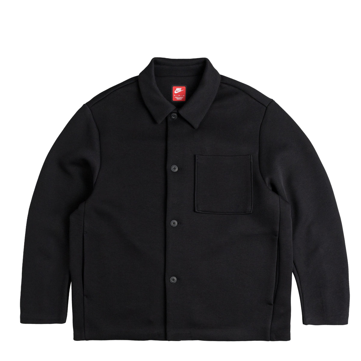 Black nike fleece jacket sales
