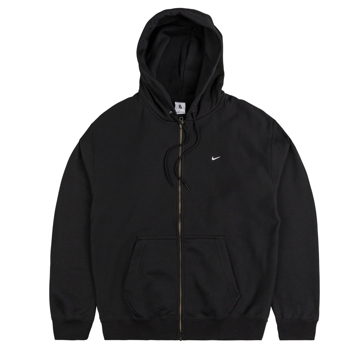 black zip up sweater nike