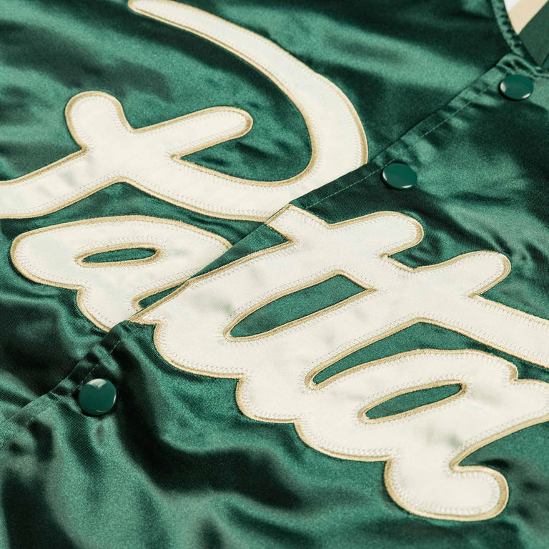 Patta Script Logo Satin Varsity Jacket