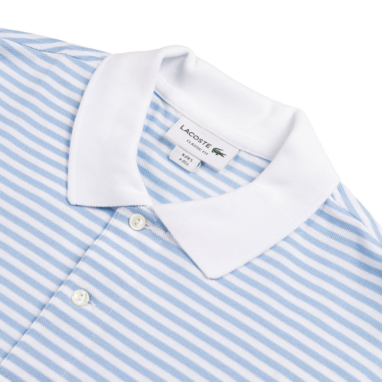 Lacoste Classic Fit Striped Petit Piqué Polo Shirt