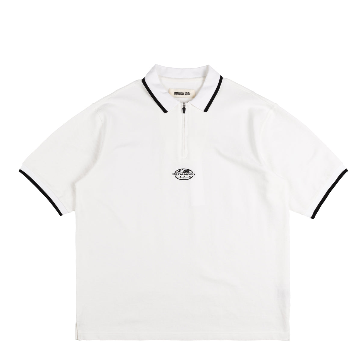 CLUBHAUS New Standard Polo ’25 - White Metalwood World Class Zip Polo | Apparel » Buy online now!