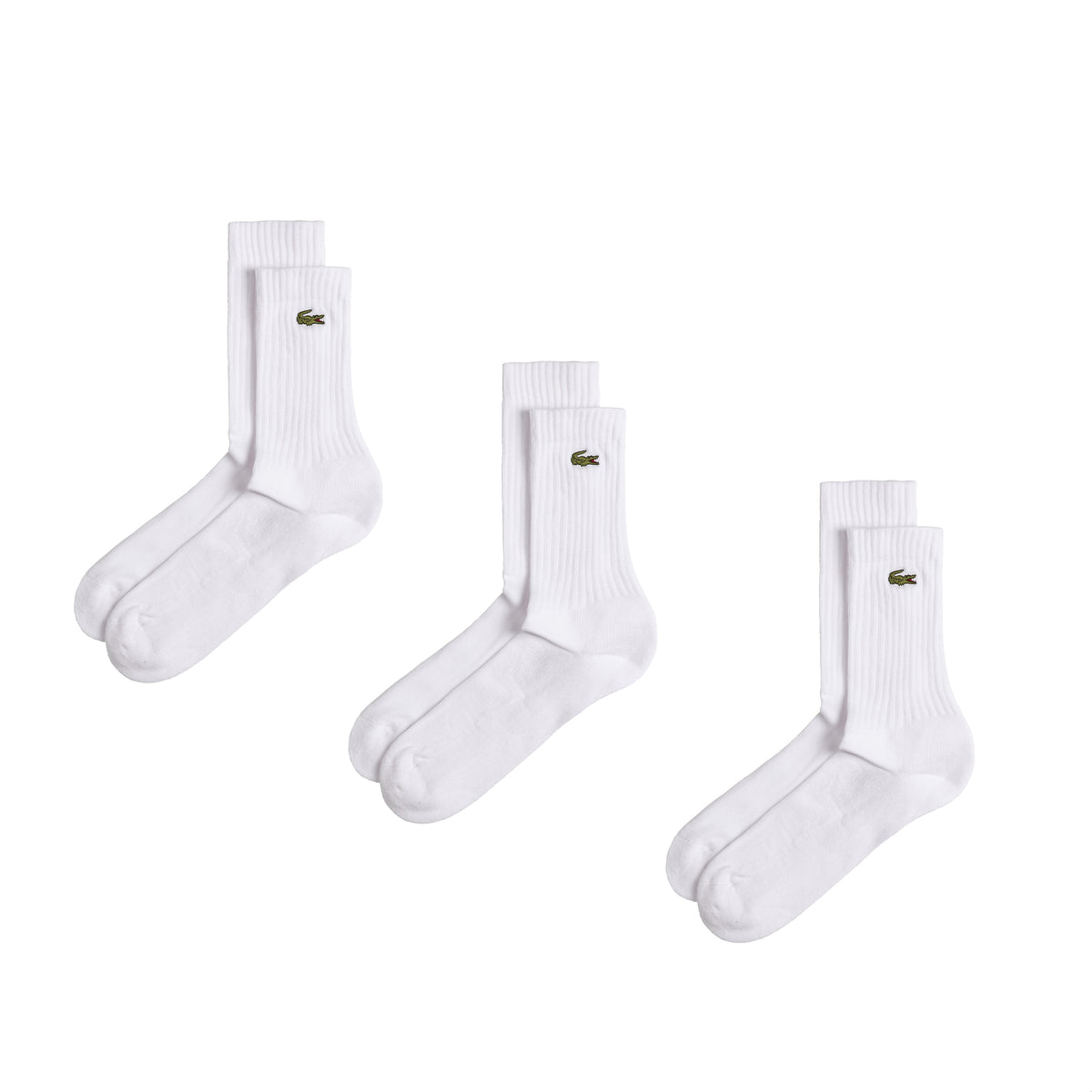 Lacoste Pack de 3 paires de chaussettes blanche Pointure 43/46 - RA4183 00  Z92