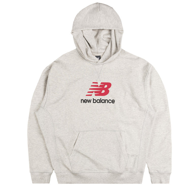 New Balance Athletics French Terry Logo Hoodie - M / Ash Heather
