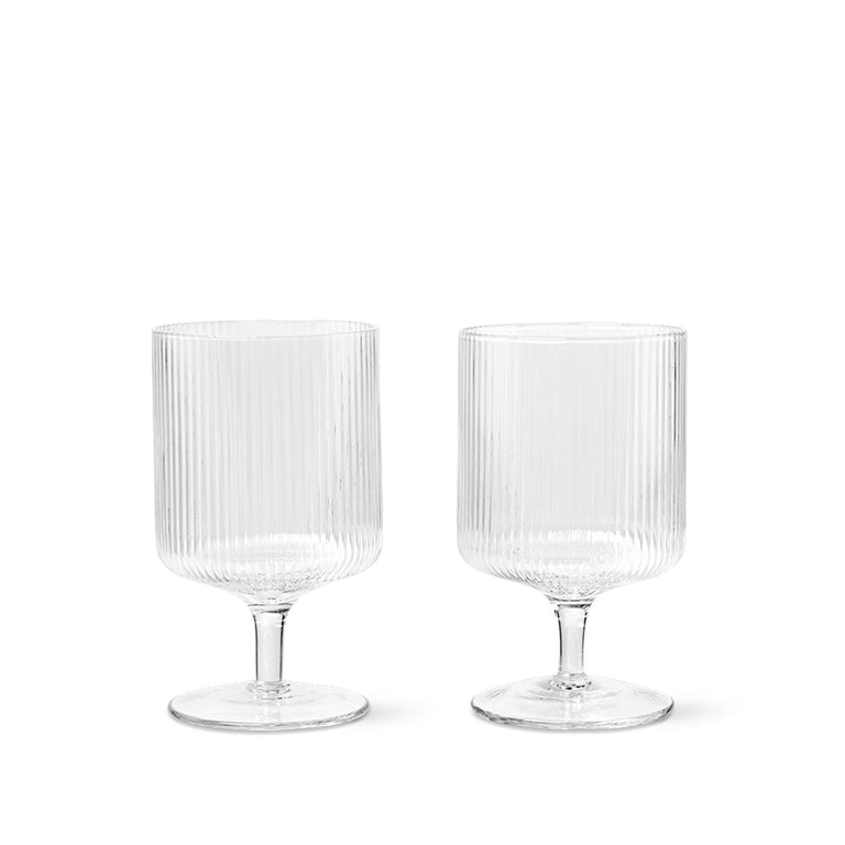 Ferm Living Ripple Wine Glasses