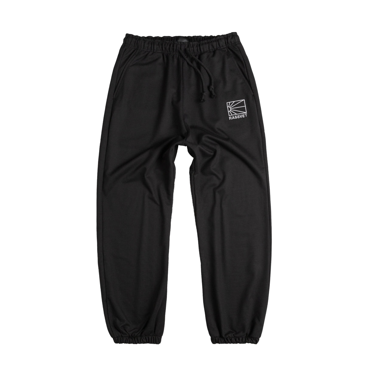Black knit joggers online