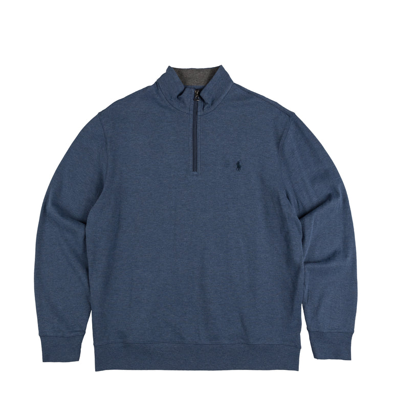 Polo Ralph Lauren Luxury Jersey Quarter-Zip Pullover - XXL / Blue