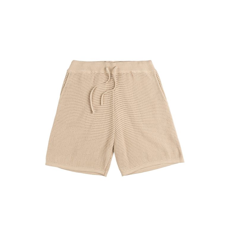 Asphaltgold Summer of Joy Crochet Shorts - S / Sand