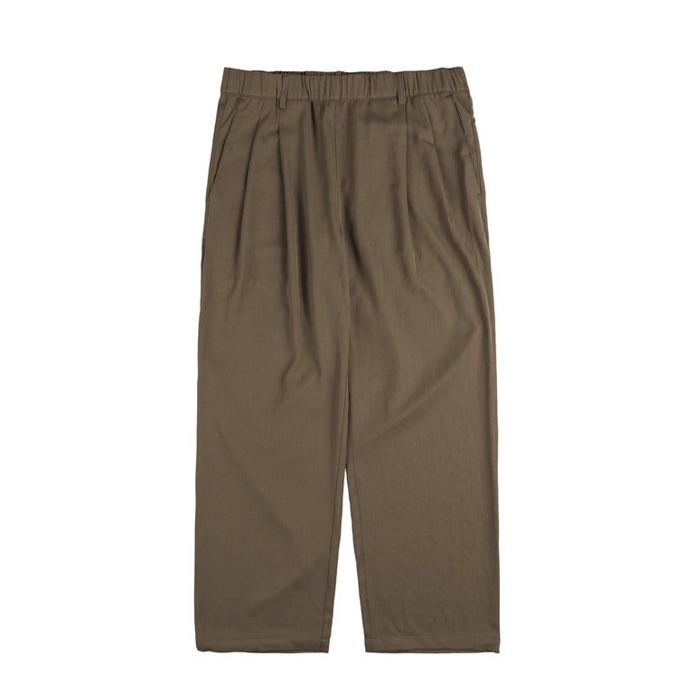 Dime Pleated Twill Pants - XS / Camel