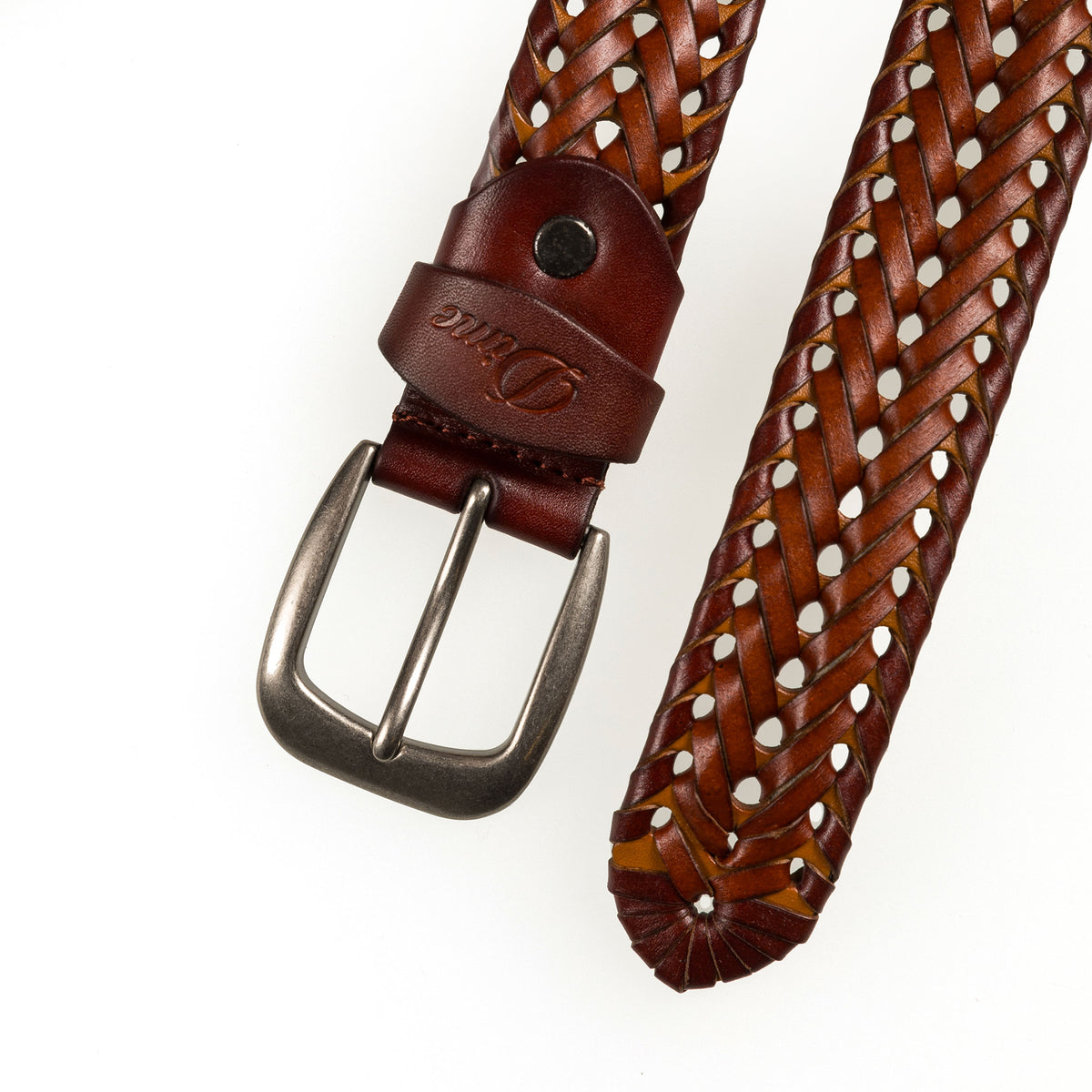 【DIME】Braided Leather Belt - Caramel/Brown Dime Braided Leather Belt Caramel/brown | L/XL | 1140392_L/XL