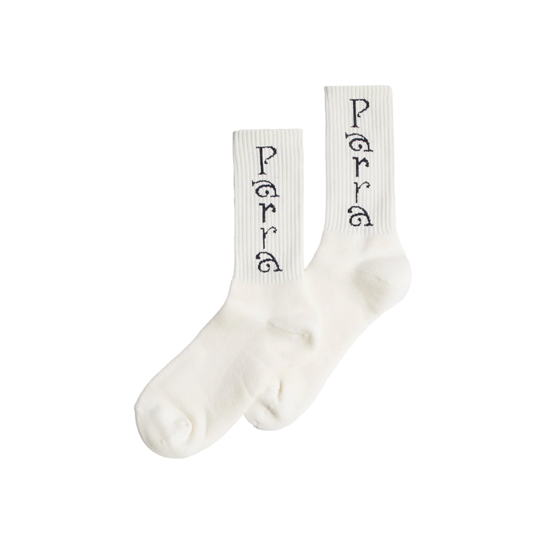 By Parra Weird Trad Logo Crew Socks