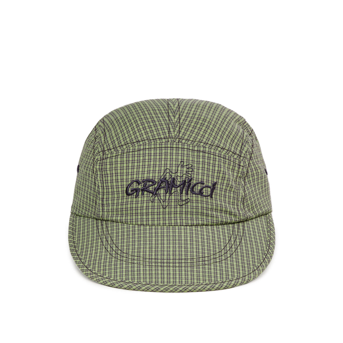Gramicci Checkered Long Bill Cap in Sierra Check Mint main image 1