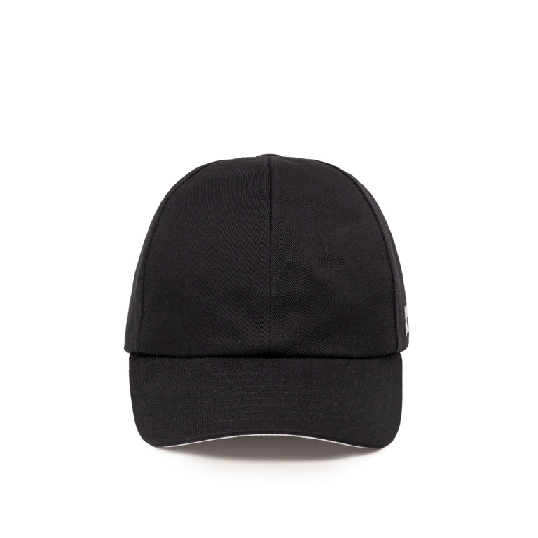 Courreges Signature Cotton Cap - S / Black