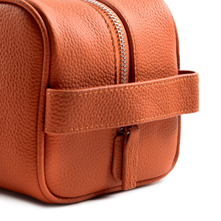Asphaltgold Leather Toiletry Bag
