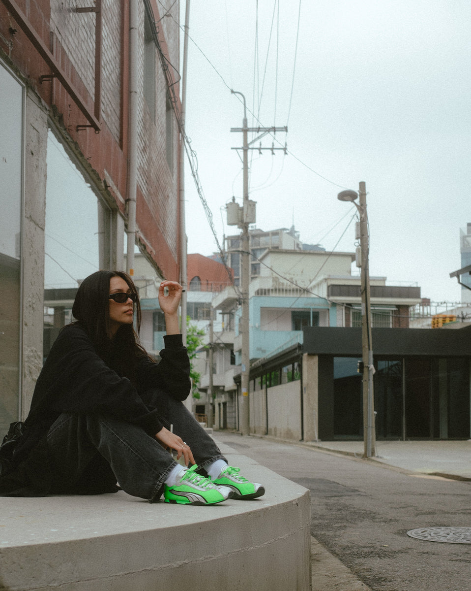 新品未使用　PUMA H-STREET OG 24.0 CM グリーン・シルバー Puma H-STREET OG FIZZY GREEN/PUMA SILVER – mita sneakers