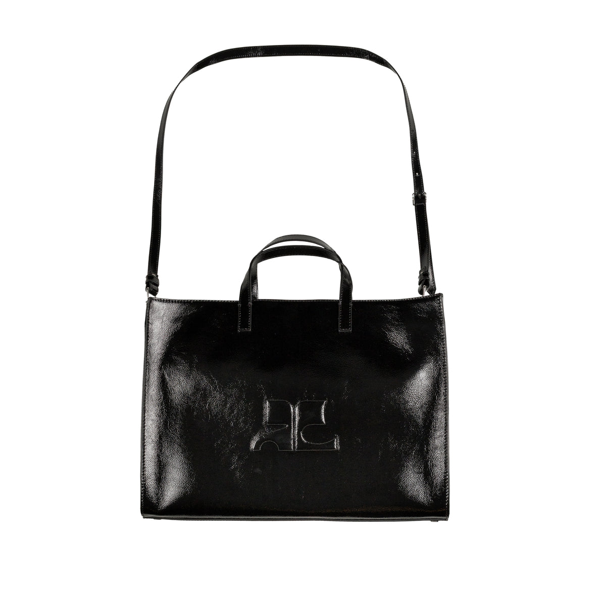 トートバッグ Courreges Courreges Bags.. Black (224GSA102 CR00659999) Courrèges Heritage Leather Tote Bag | Black | FARFETCH CA