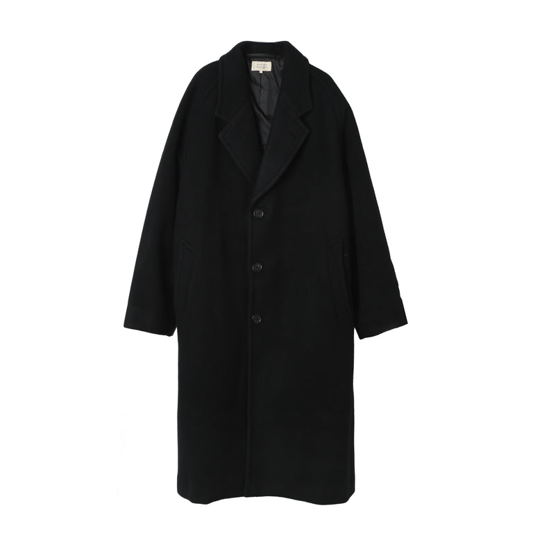 Farah Japan Long Chester Coat - XL / Black