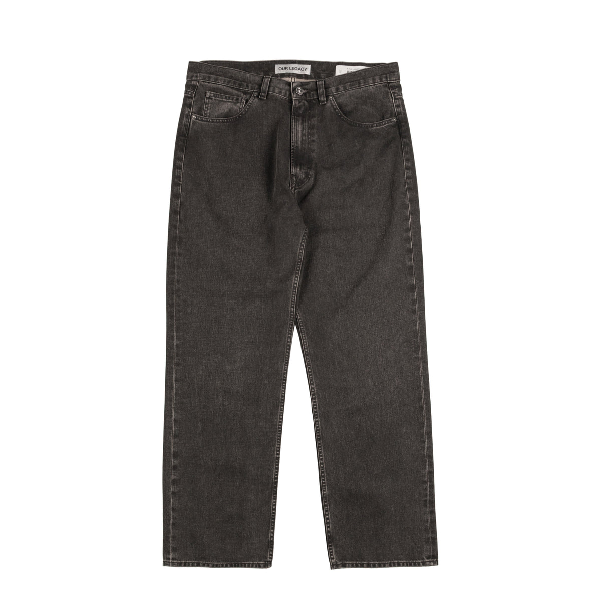 パンツ our legacy third cut Black Coated Wash28 Our Legacy - Third Cut Black Coated Wash
