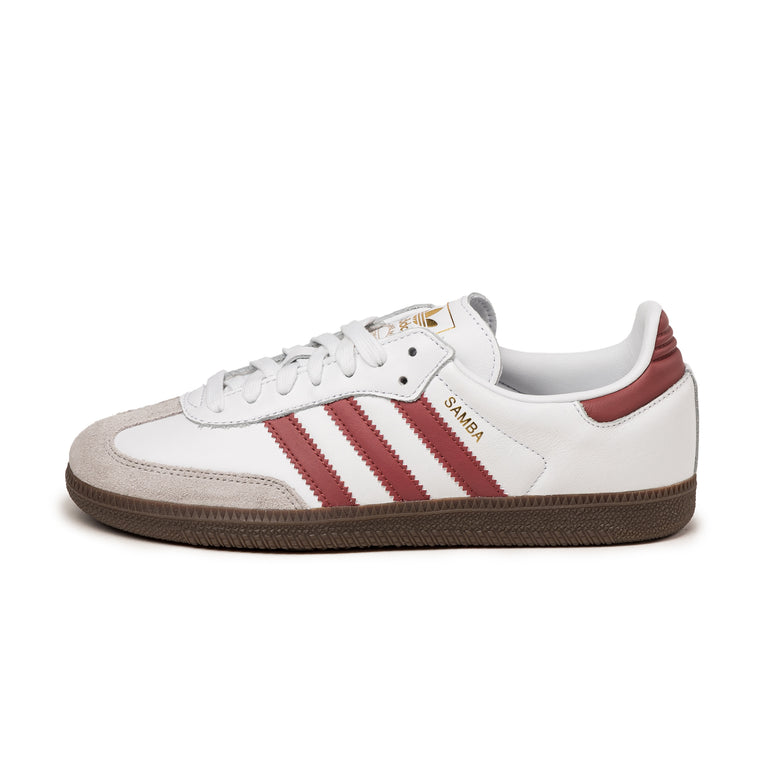Adidas Samba OG - 44 2/3 / Cloud White / Preloved Ruby / Clear Granite