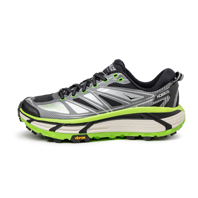 HOKA Mafate Speed 2 - 45 1/3 / Black / Electric Green