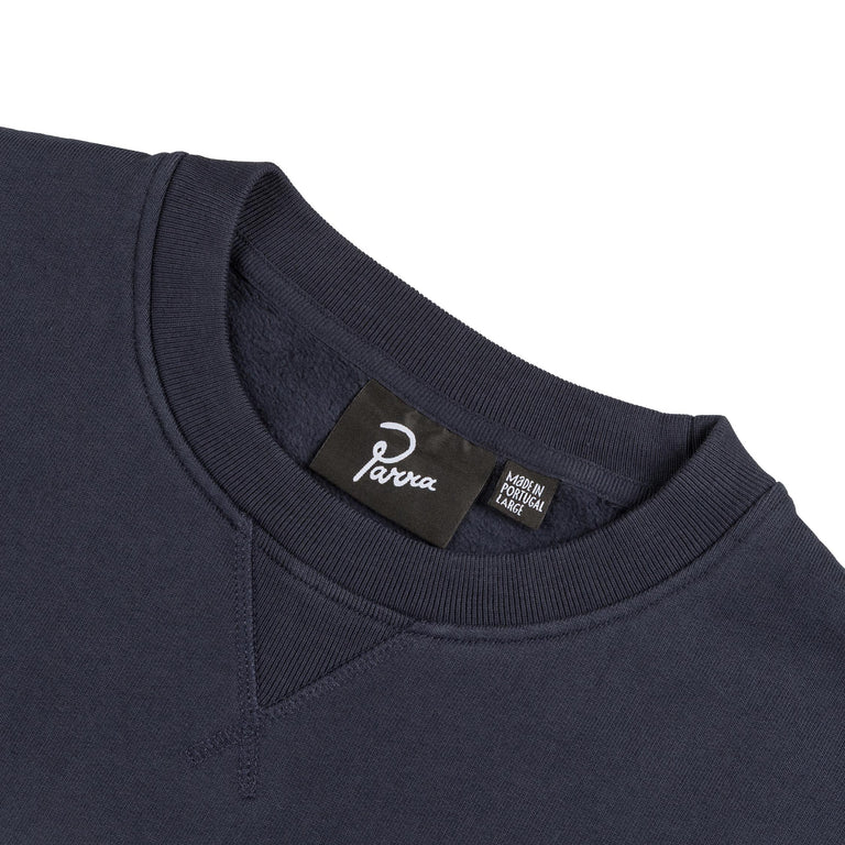 By Parra Water Wave Logo Crew Neck Sweatshirt