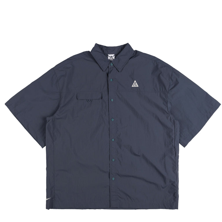 Nike ACG *Orb Weaver* UV Repel Short-Sleeve Shirt - S / Thunder Blue / Smoky Blue / Summit White
