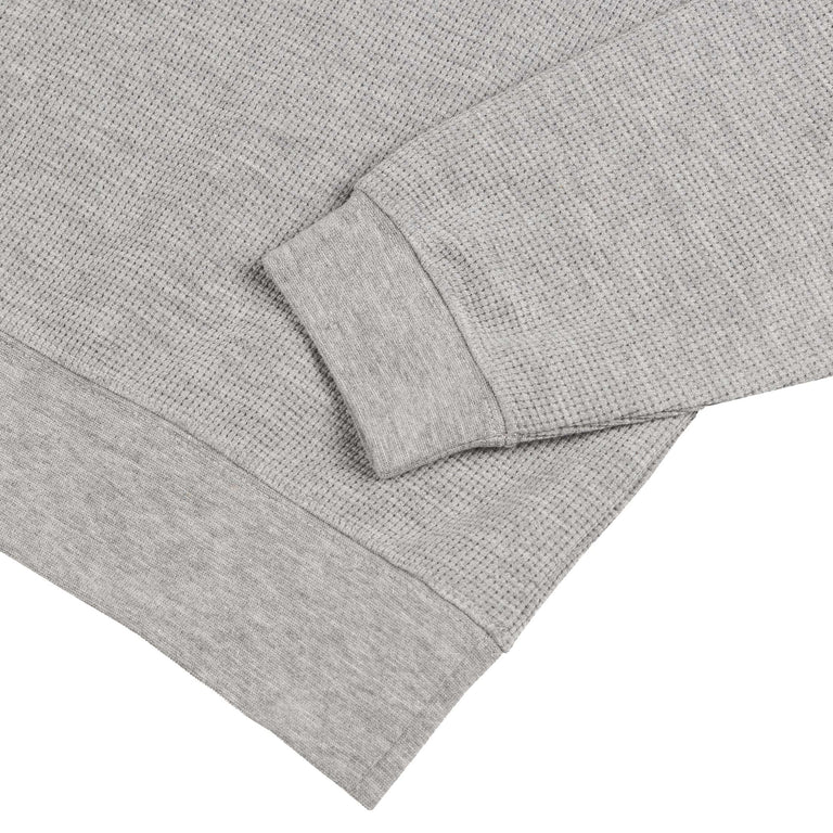 Autry Tonal Logo Waffle Long-Sleeve Polo