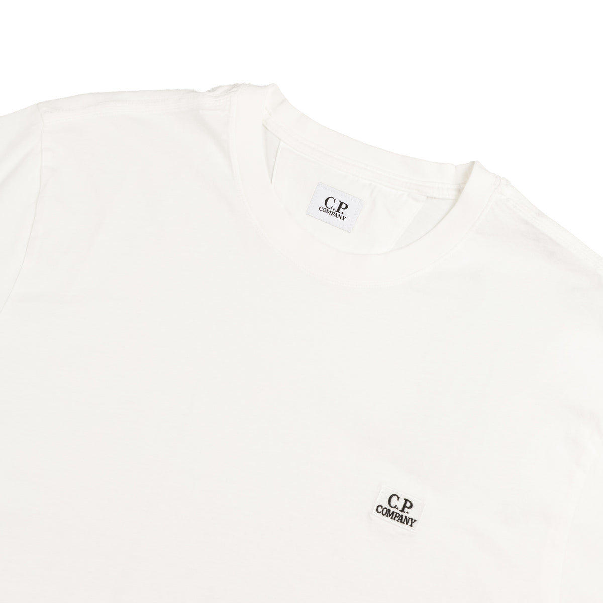 CP COMPANY｜ (30/1 Jersey Logo T-Shirt (18CMTS030A 00510 CP Company 30-1 Jersey Logo Patch T-Shirt White