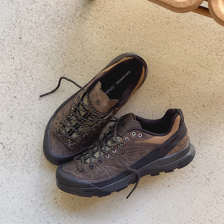 Salomon X-Alp *Distressed Leather* onfeet