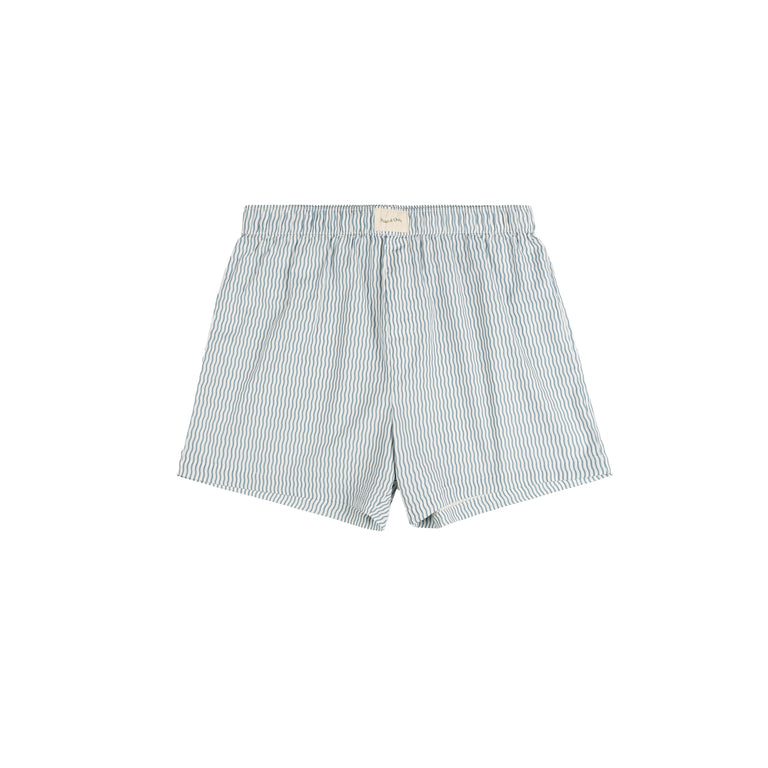 Museum of Peace & Quiet Wordmark Poplin Boxer - L / Blue