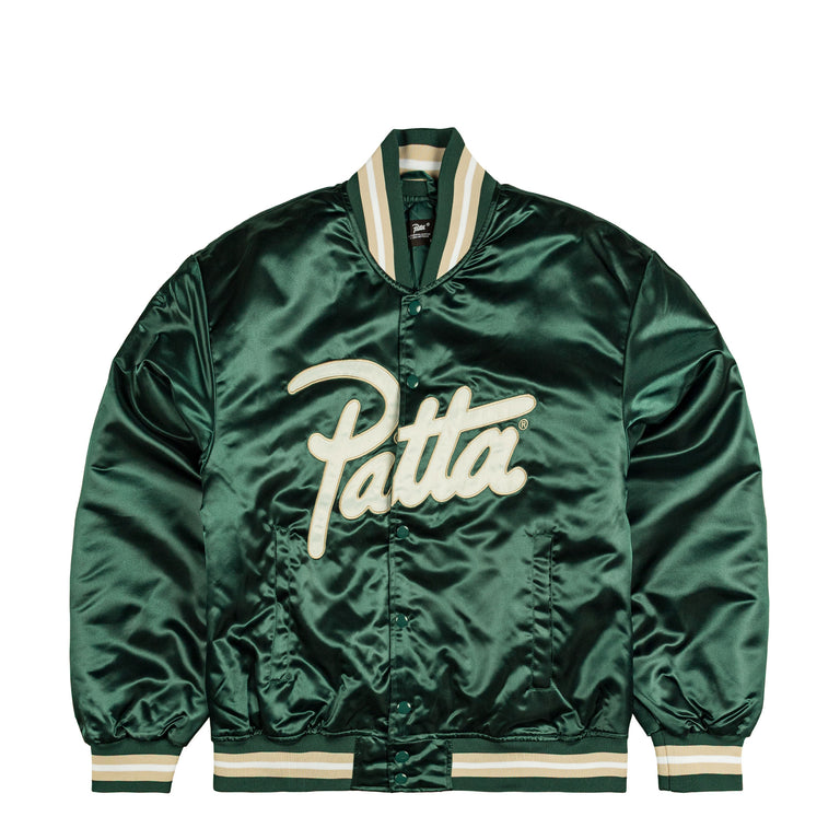 Patta Script Logo Satin Varsity Jacket