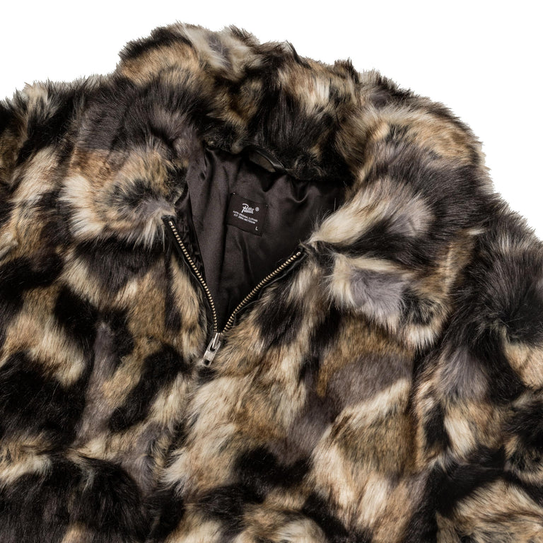 Patta Faux Fur Patchwork Jacket