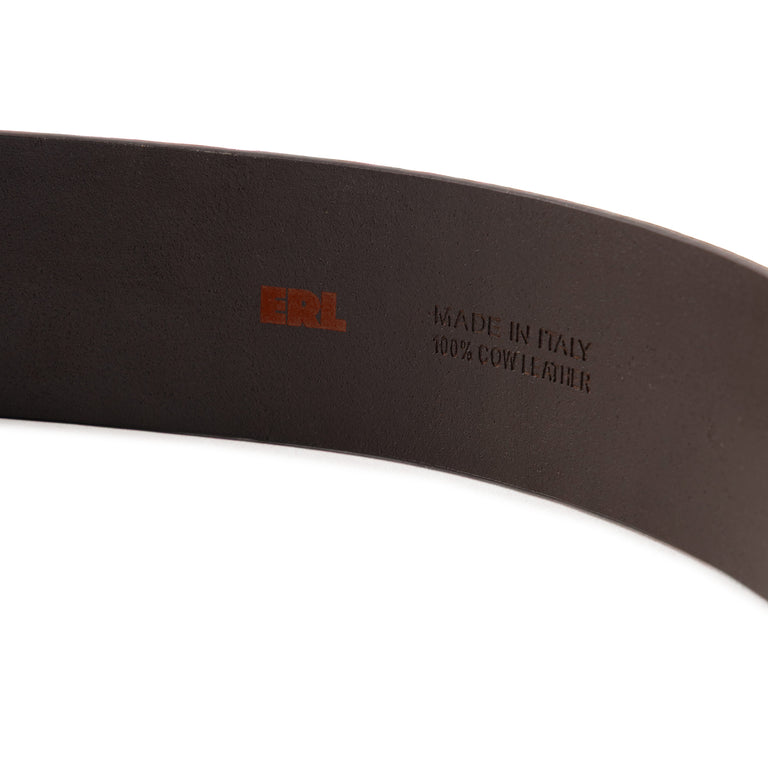 ERL ERL Logo Croco Effect Leather Belt