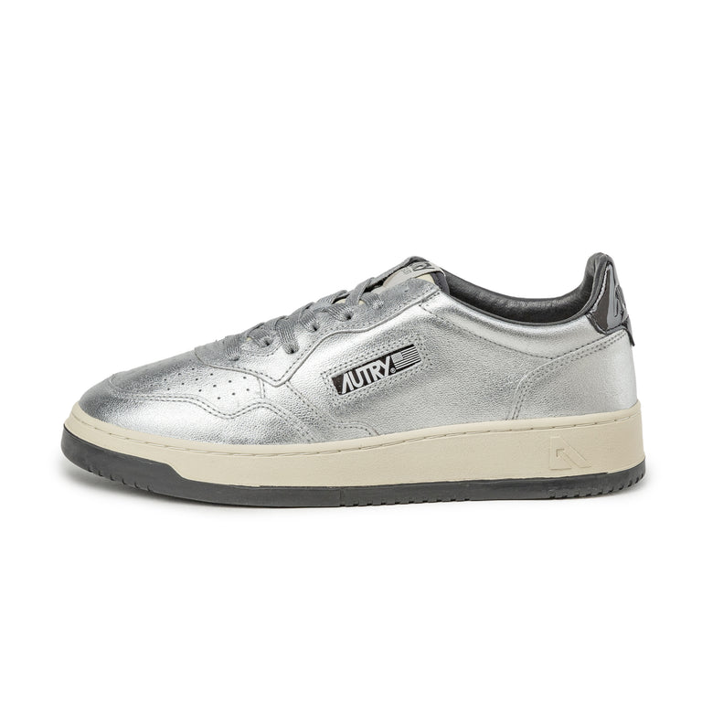 Autry Medalist *Lamb Leather / Pat* - 47 / Silver / Black