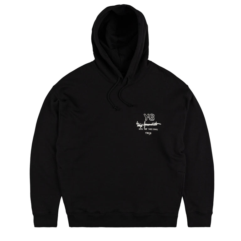 Adidas Y-3 Graphic FT Hoodie - L / Black