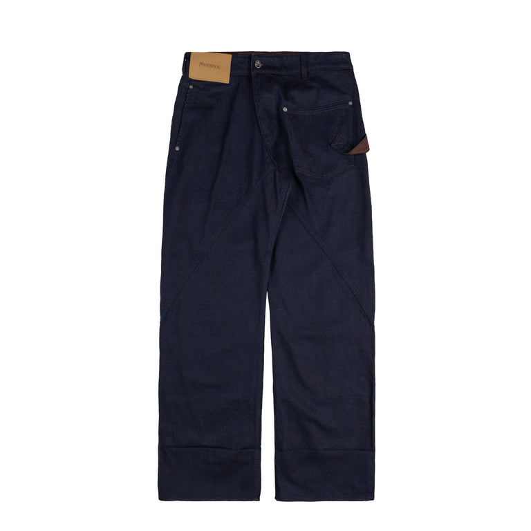 JW Anderson Turn Up Twisted Workwear Jeans