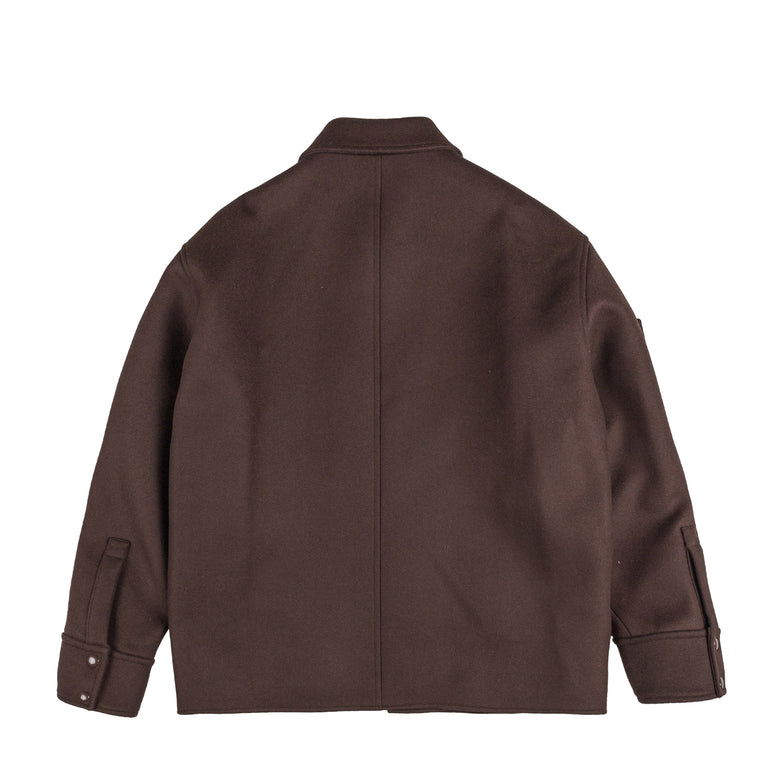 Courreges Embroidered Wool & Silk Overshirt