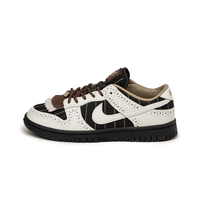 Nike Wmns Dunk Low LX *Brogue Pintripe* - 40.5 / Black / Summit White / Black / Summit White / Caco Wow