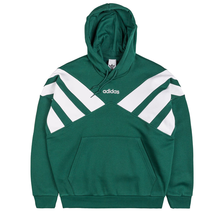 Adidas Archive Cut Line Hoodie - S / Collegiate Green