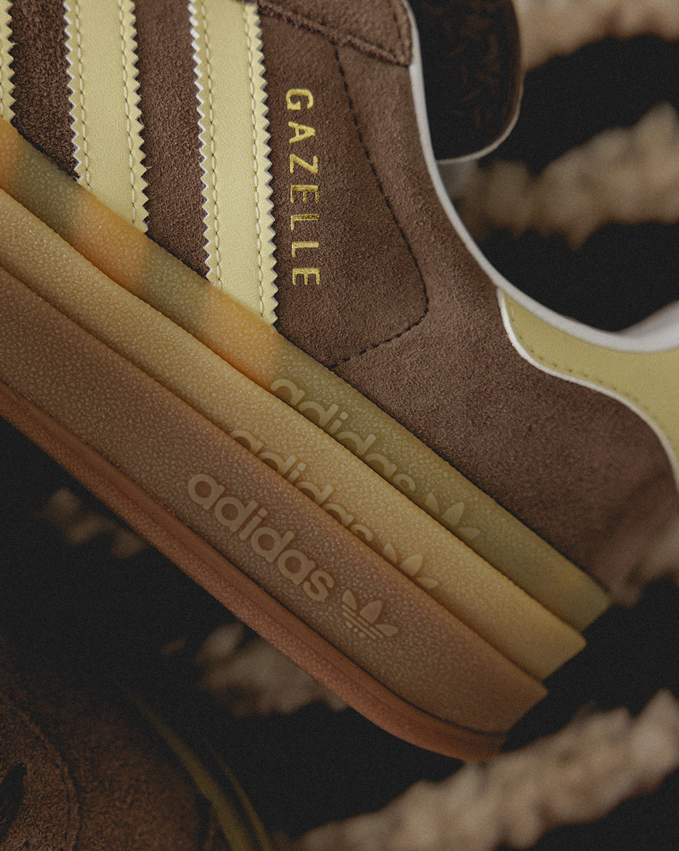 ★Adidas★ Gazelle Bold Brwon W Earth Strata JI2697 WMNS) adidas Gazelle Bold 'Earth Strata Powder Yellow' JI2697
