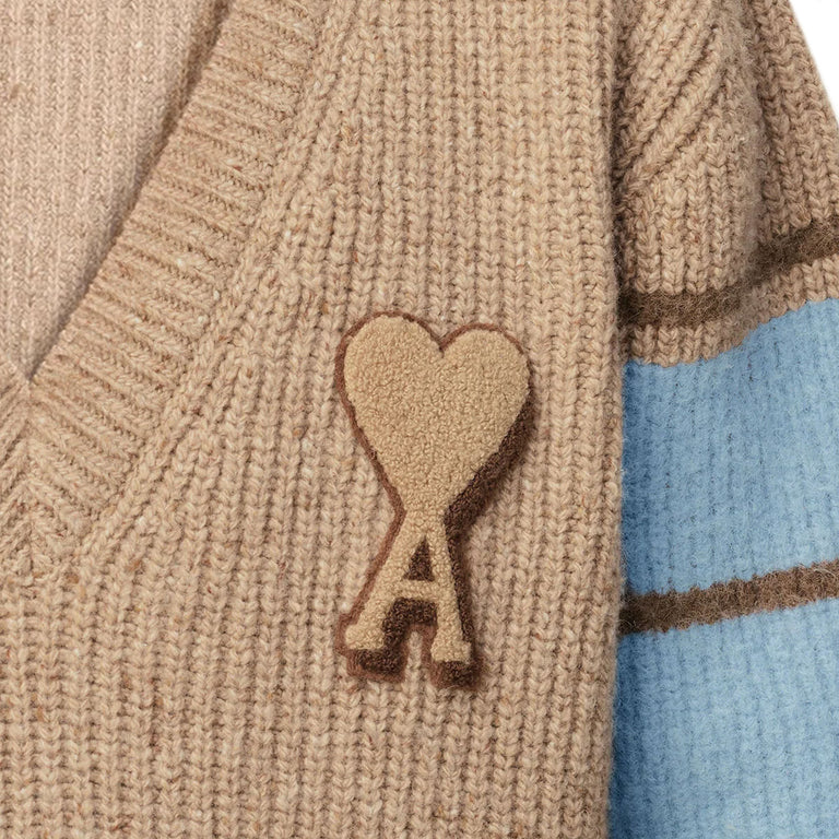 AMI Paris College Sweater - XXL / Camel - 2