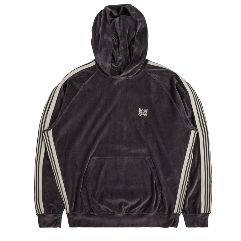 Needles Track Hoody - C/PE Velour - S / Charcoal