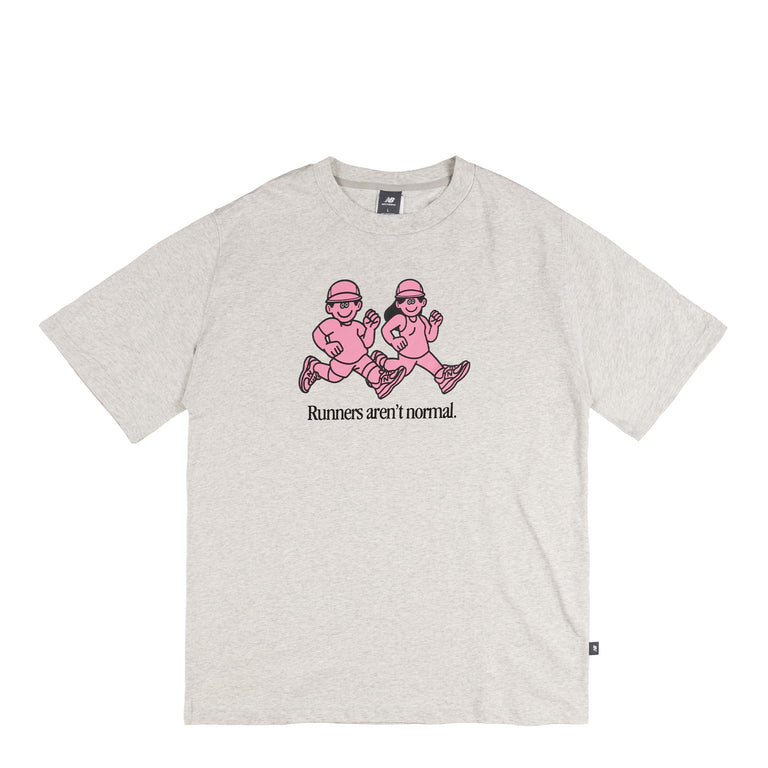 New Balance x Face Oka Runner T-Shirt - XL / Ash Heather